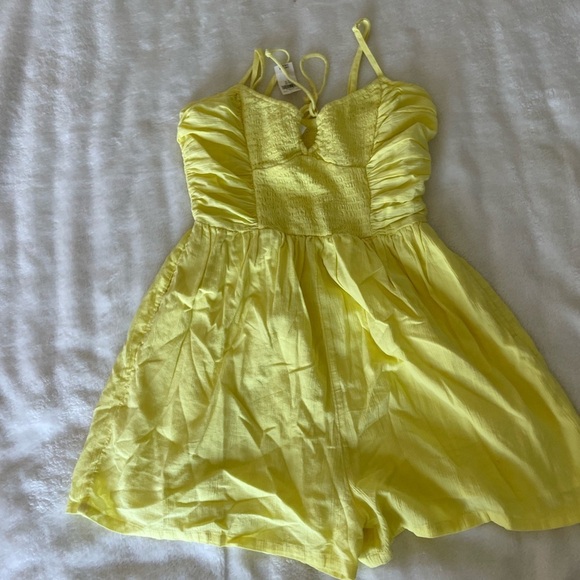aerie Pants - Aerie Bright Yellow Jumpsuit